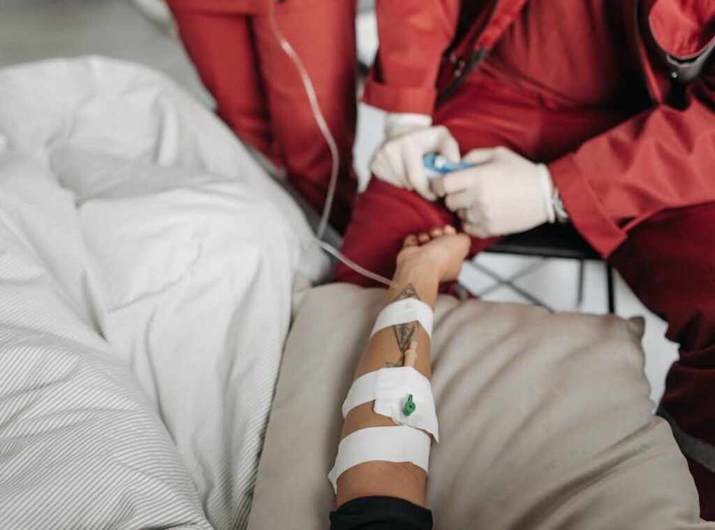 keputihan berketul seperti susu basi