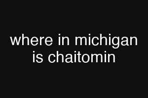 where in michigan is chaitomin